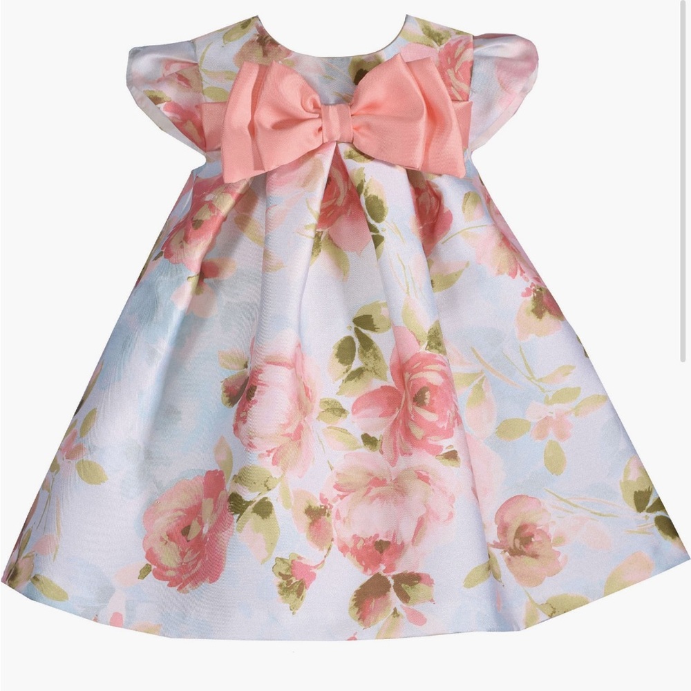 NWT Bonnie Jean baby girl spring dress 18M perfect for Easter